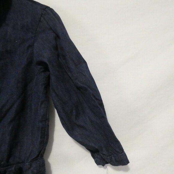 MAGGIE & ZOE | 5T | Blue Denim Dress with Collar and Ruffles - Picture 5 of 16